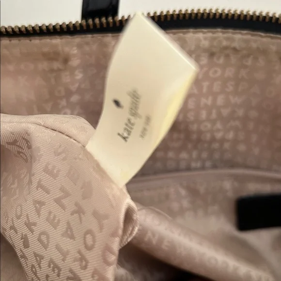 Kate Spade black and Cream Striped large Tote - Picture 9 of 16